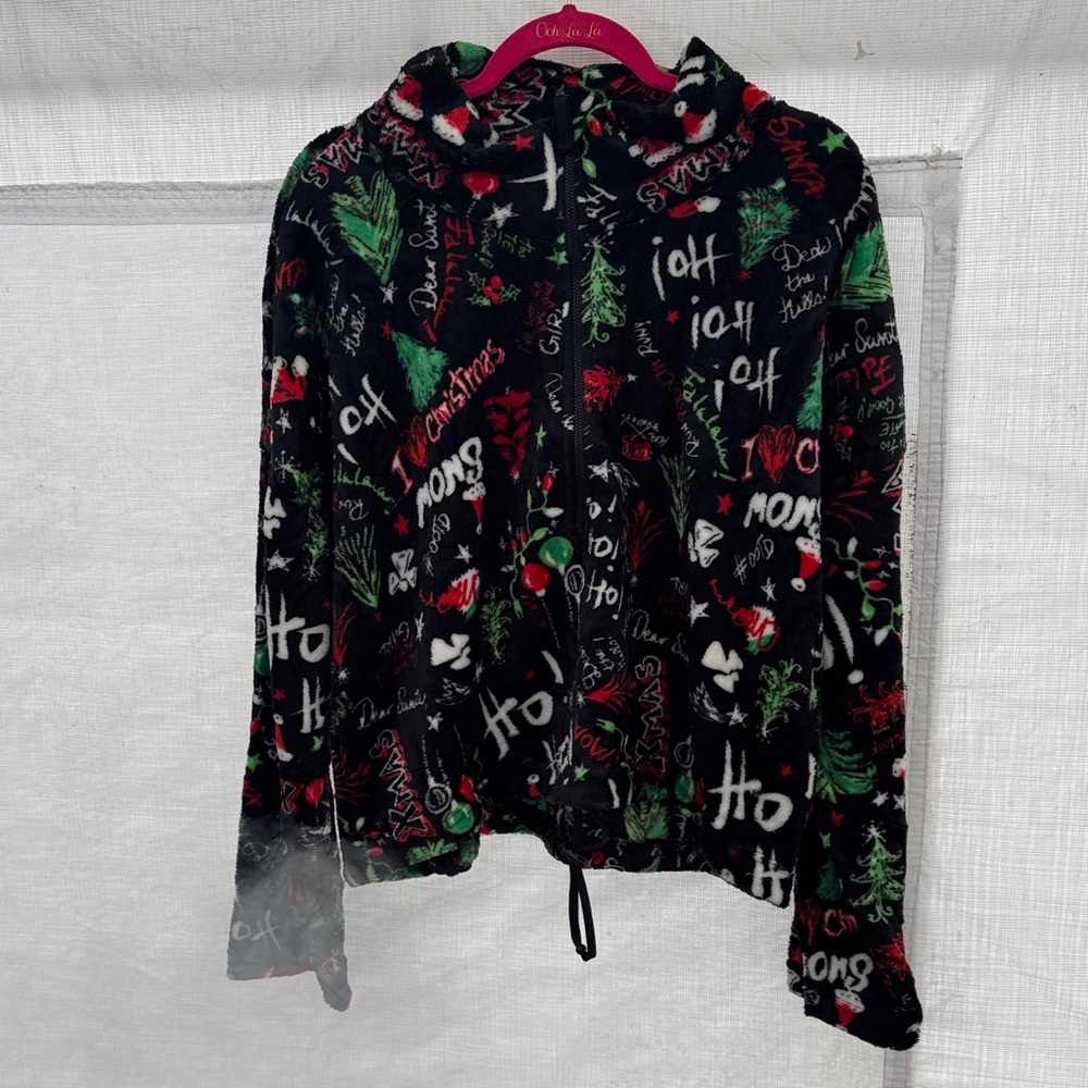 Festive Black Holiday Jacket fashion nova